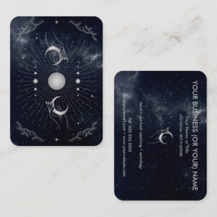 Tarjeta De Visita Hands with Moons Cosmos Astrology Tarot
