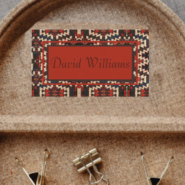 Tarjeta De Visita Handsome Oriental Rug Design Business Card