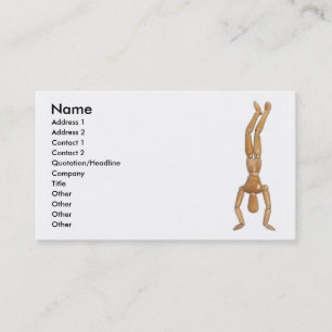 Tarjeta De Visita HandStand, nombre, dirección 1, dirección 2,