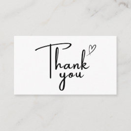 Tarjeta De Visita Handwritten Thank You Card Small Business