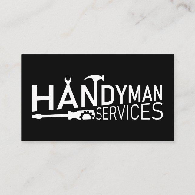 Tarjeta De Visita Handyman (Anverso)
