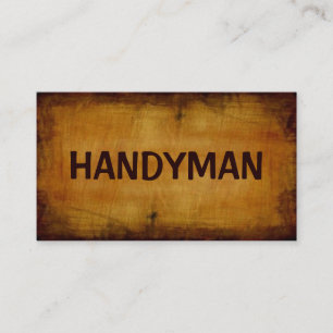 Tarjeta de visita Handyman Antique