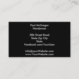 Tarjeta De Visita Handyman Business Card