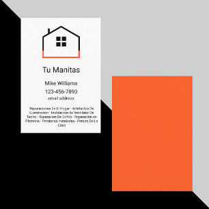 Tarjeta De Visita Handyman Business Cards Español