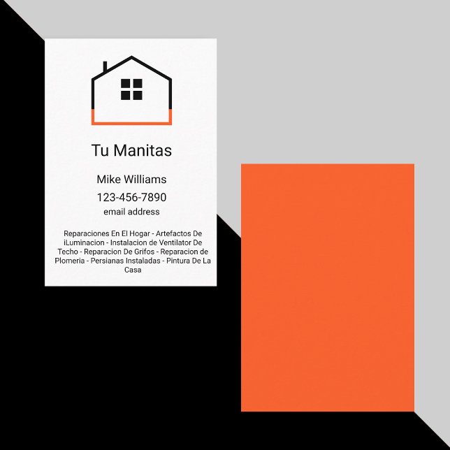 Tarjeta De Visita Handyman Business Cards Español (Subido por el creador)