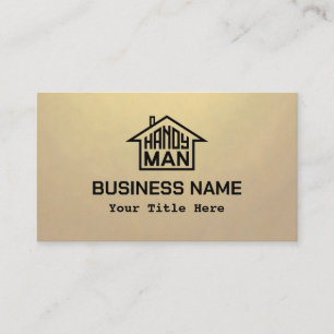 Tarjeta De Visita Handyman con logotipo