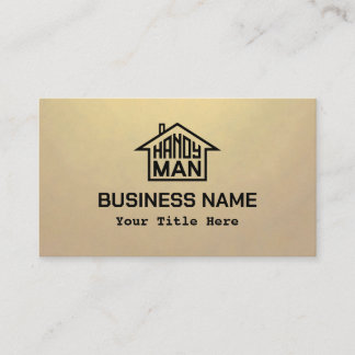 Tarjeta De Visita Handyman con logotipo