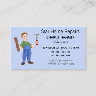 Tarjeta De Visita Handyman editable