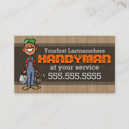 Tarjeta De Visita Handyman.Home Repair.Black.Afro-American