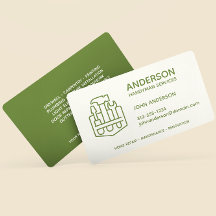 Handyman Home Reparation Business Olive Green Pers