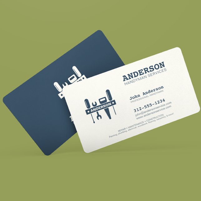 Tarjeta De Visita Handyman Home Reparation Business Personalizado In (Subido por el creador)