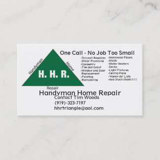 Tarjeta De Visita Handyman_logo, reparación casera de la manitas,