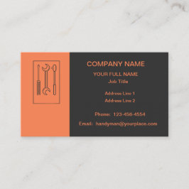 Tarjeta De Visita Handyman profesional