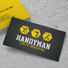 Tarjeta De Visita Handyman Professional House Reparation Service Gol