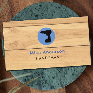Tarjeta De Visita Handyman, Reparación residencial, Código QR, Círcu