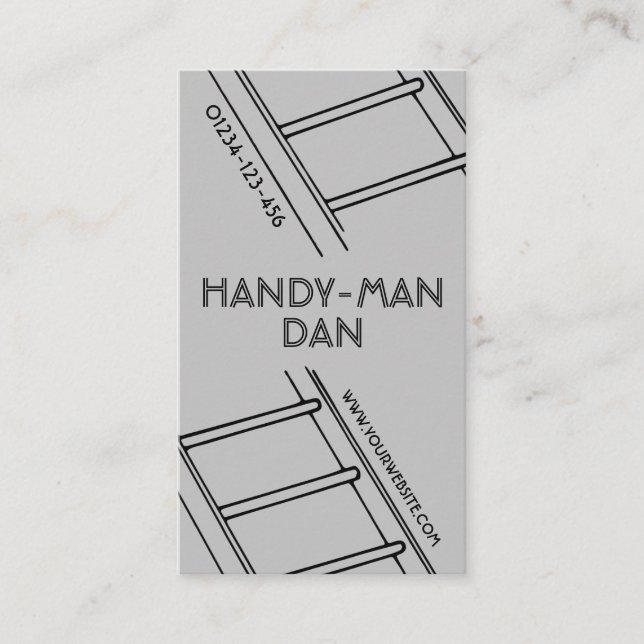 Tarjeta de visita HandyMan / Repare Guy (Anverso)