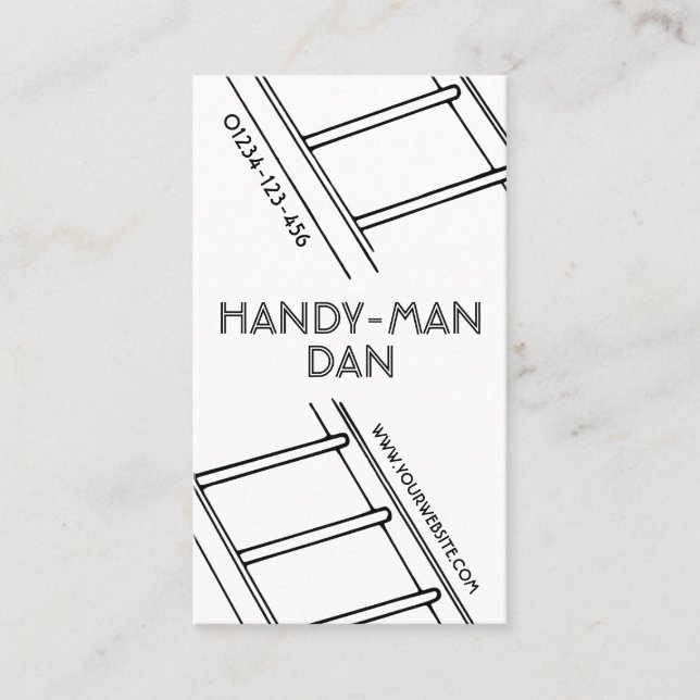 Tarjeta de visita HandyMan / Repare Guy (Anverso)
