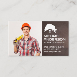 Tarjeta De Visita Handyman sonriente