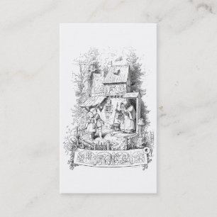 Tarjeta De Visita Hansel y Gretel se encuentran con la bruja
