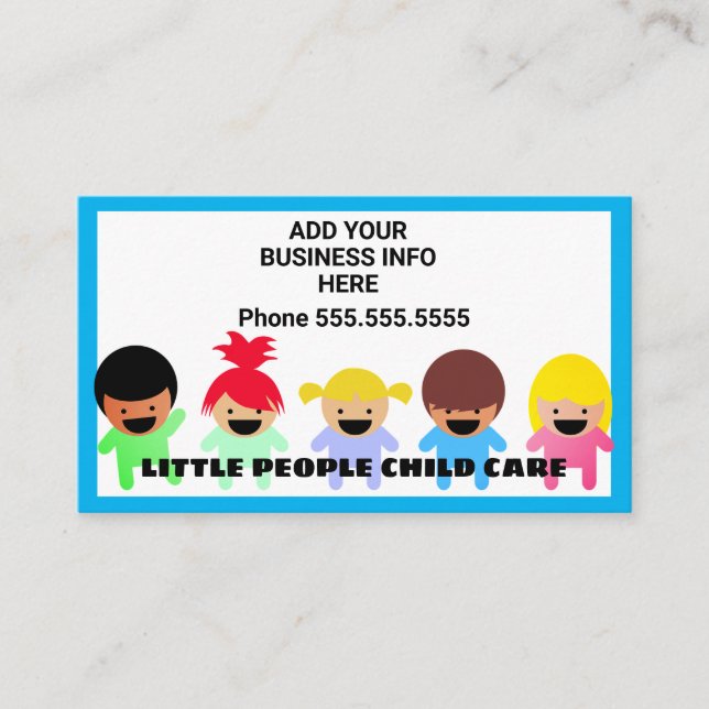 Tarjeta De Visita Happy Children Daycare  (Anverso)