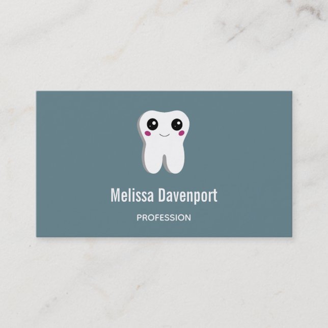 Tarjeta De Visita Happy Dental Tooth Smite (Anverso)