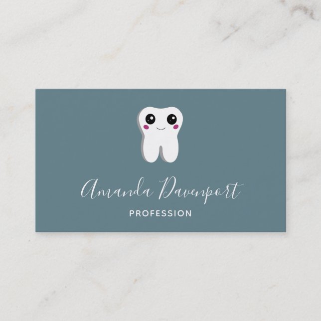 Tarjeta De Visita Happy Dental Tooth Smite (Anverso)