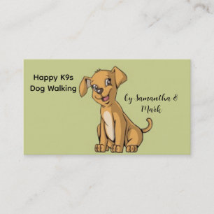 Tarjeta De Visita Happy Dog Walking Service