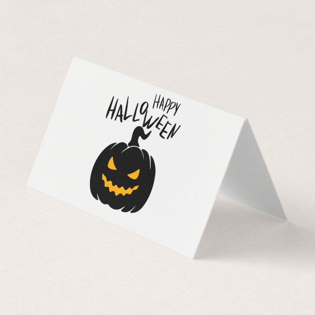 Tarjeta De Visita Happy Halloween Carte de visite pliée (Anverso)