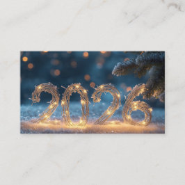 Tarjeta De Visita happy new year 2026 business card