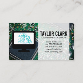 Tarjeta De Visita Hardware informático | Logo de la llave en mano