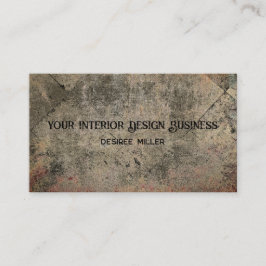 Tarjeta De Visita Harlequin Vintage Sepia Textura de Grunge Negro Ma