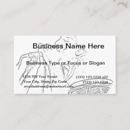 Tarjeta De Visita Harmonica Player con contorno de tambor