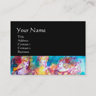 Tarjeta De Visita HARMONY TRIO SPRING CONCERT MONOGRAM ,negro