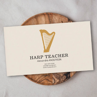 Tarjeta De Visita Harp Teacher