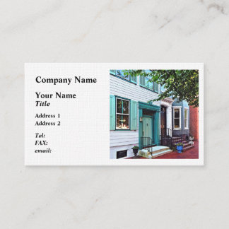 Tarjeta De Visita Harrisburg PA - Edificio con puerta verde