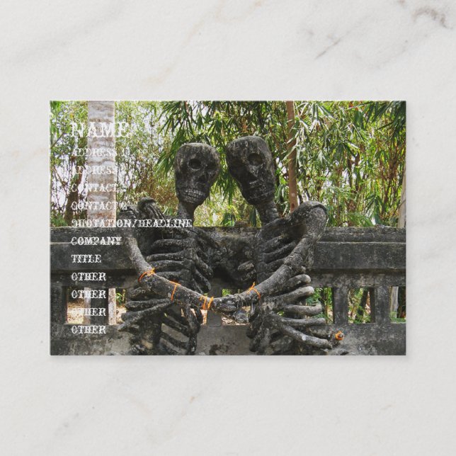 Tarjeta De Visita Hasta Que La Muerte Nos Haga Parte... Nong Khai, T (Anverso)