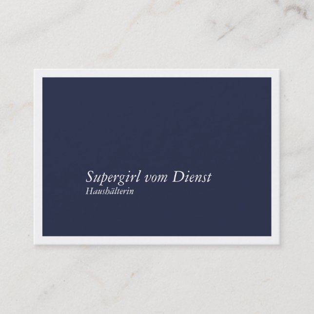 Tarjeta De Visita Haushälterin Visitenkarten (Anverso)