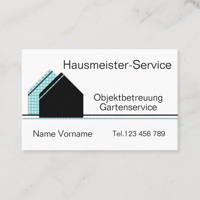 Tarjeta De Visita Hausmeister Service (Anverso)