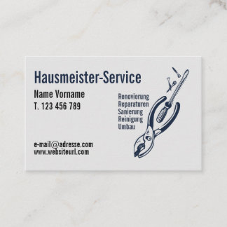 Tarjeta De Visita Hausmeister Service