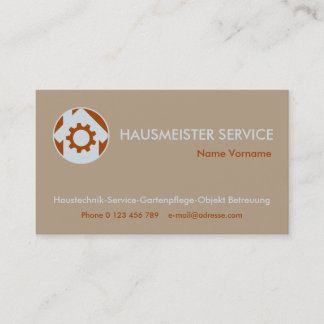 Tarjeta De Visita hausmeisterservice servicio conserje