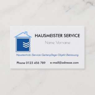 Tarjeta De Visita hausmeisterservice servicio conserje