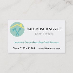 Tarjeta De Visita hausmeisterservice servicio conserje