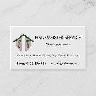 Tarjeta De Visita hausmeisterservice servicio conserje
