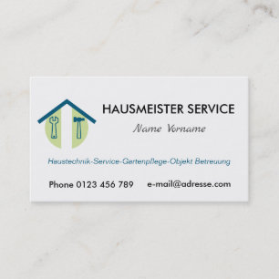 Tarjeta De Visita hausmeisterservice servicio conserje