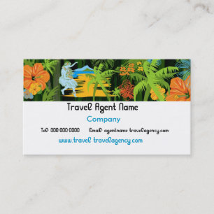 Tarjeta de visita hawaiana del viaje