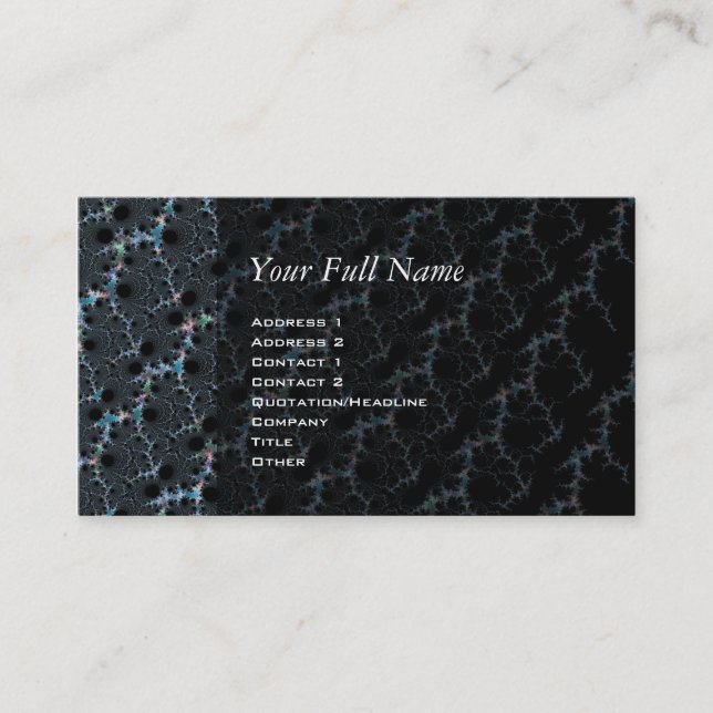 Tarjeta De Visita Haze - Mandelbrot Fractal (Anverso)