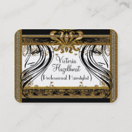 Tarjeta De Visita Hazelhurst Hairstylist Elegante salón profesional