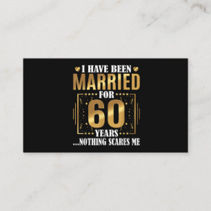 Tarjeta De Visita He estado casada durante 60 años 60° Boda