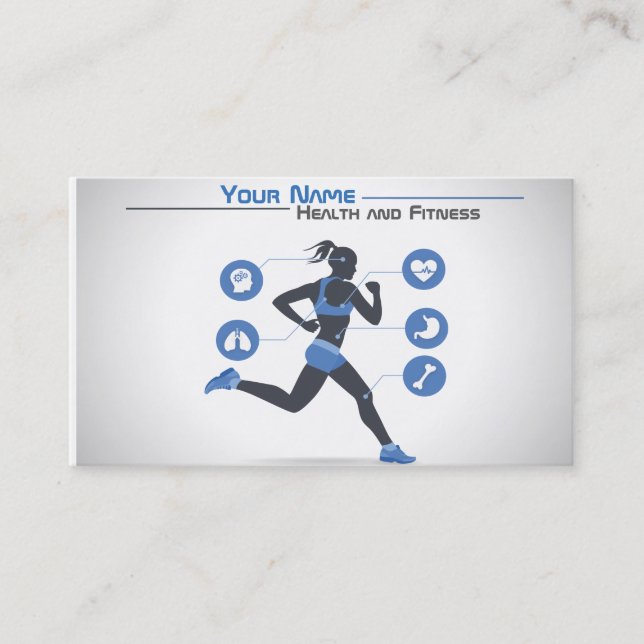 Tarjeta De Visita Health and fitness (Anverso)