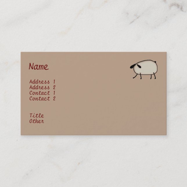 Tarjeta de visita Heart Topiary (Anverso)